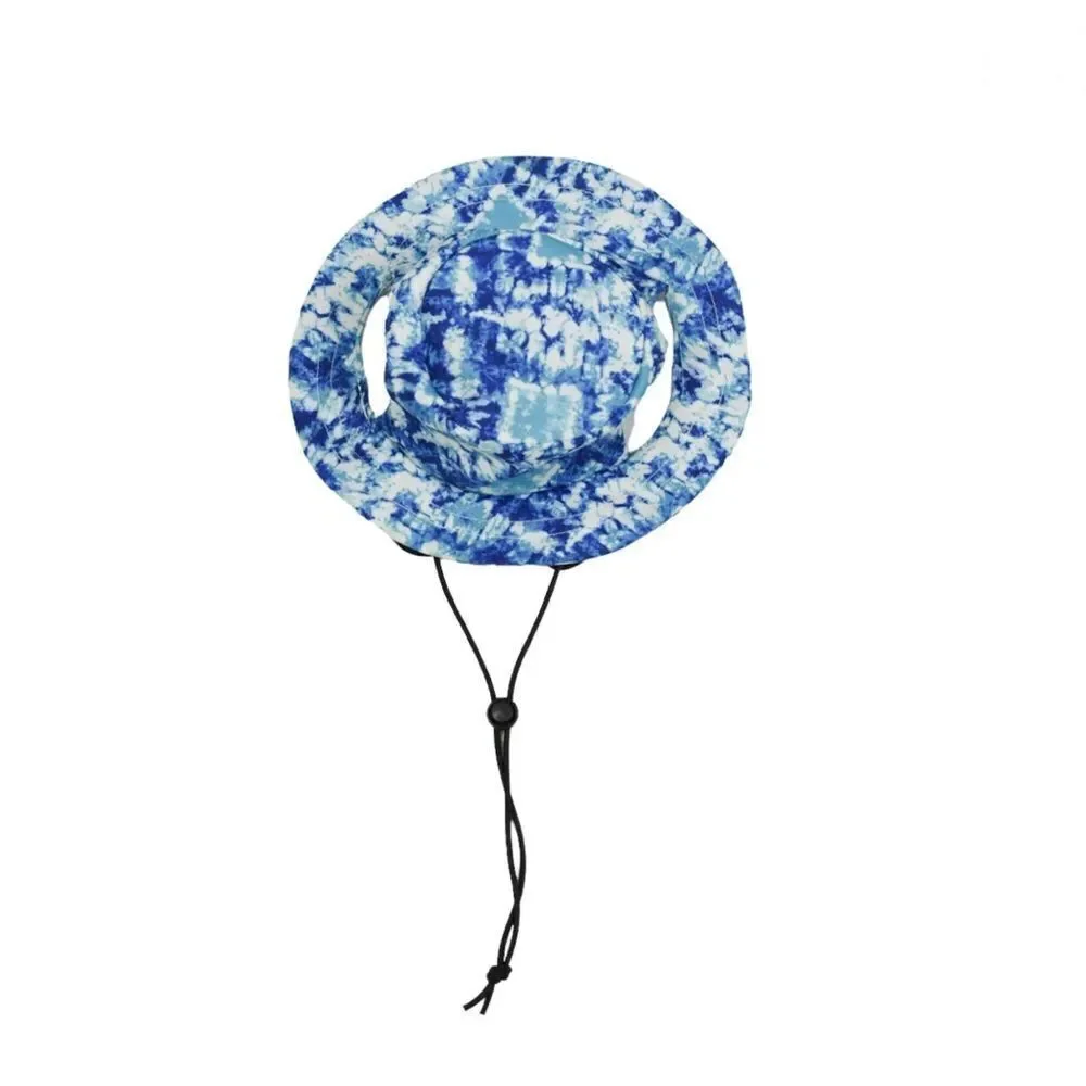 Dog Clothing Tie-Dye Print Bucket Hat & T-Shirt M